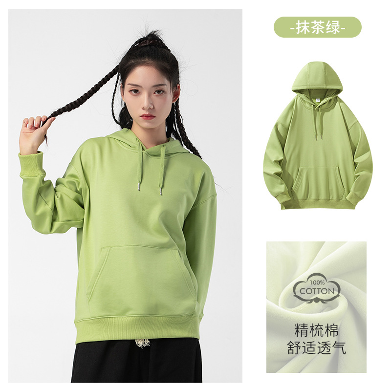 460克连帽卫衣男款女款情侣款中长毛绒卫衣新款春秋宽松连帽上衣