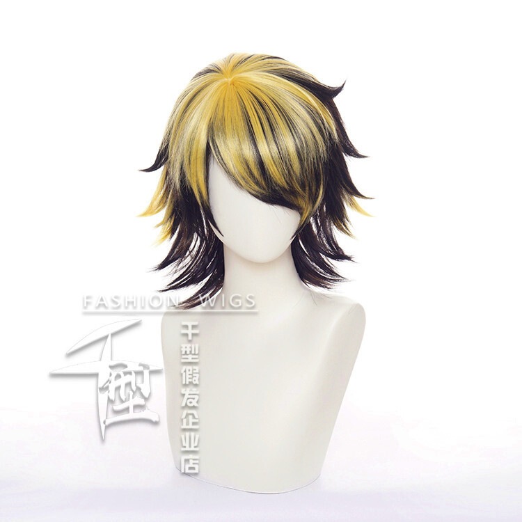 【Xing Luo】 Tokyo Revengers: Path of the Reborn Cosplay Wig - Tadashi Hanebae, Golden Highlights