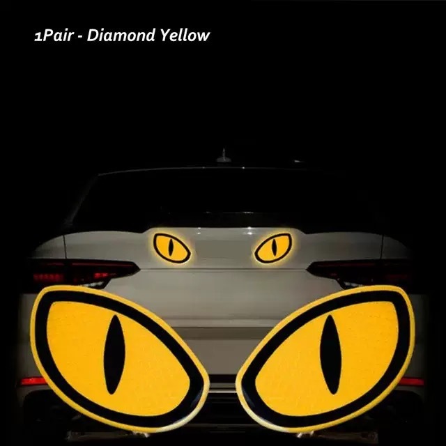 漫画反射悪魔目車ステッカー電動バイクヘルメット車警告個性創造目車ステッカー|undefined