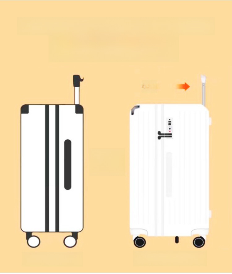 Large Capacity Student Trolley Case 28 Inch Brake Universal Wheel Luggage for Men and Women Password Zipper Suitcase 32