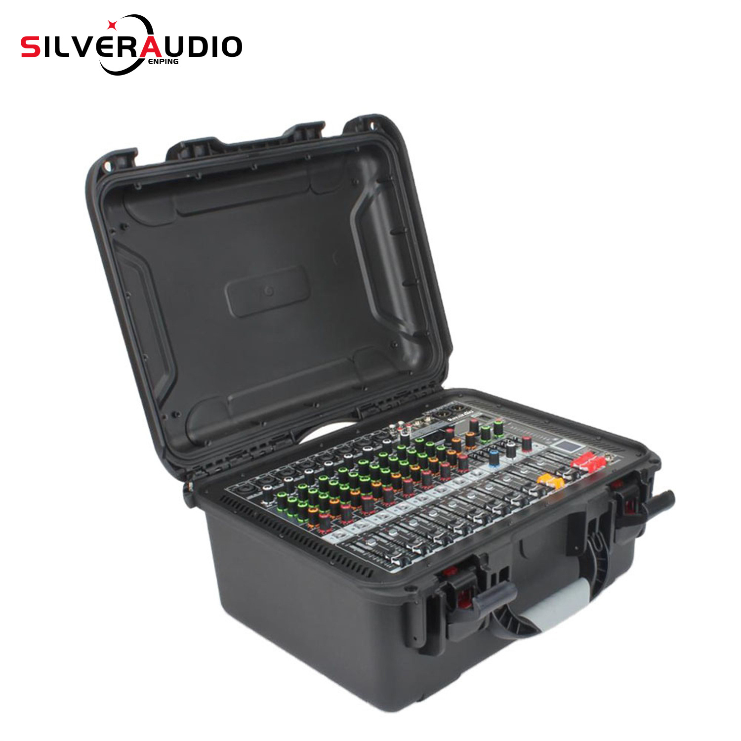 GAX-HM80家用8路大功率功放调音台一体机舞台演出手提声卡带功放