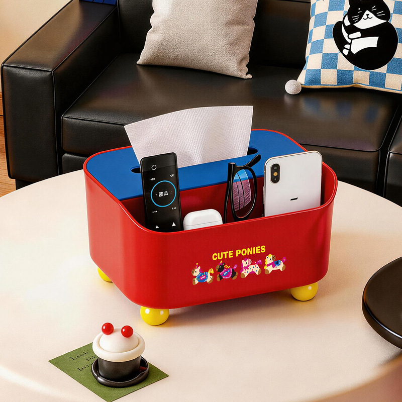Cross-Border Creative Multifunctional Storage Box Desktop Tissue Box Multi-Purpose Tissue Box Cartoon Cute Student Household Remote Control Box Cross-Border Creative Multifunctional Storage Box Desktop Tissue Box Multi-Purpose Tissue Box Cartoon Cute Student Household Remote Control Box