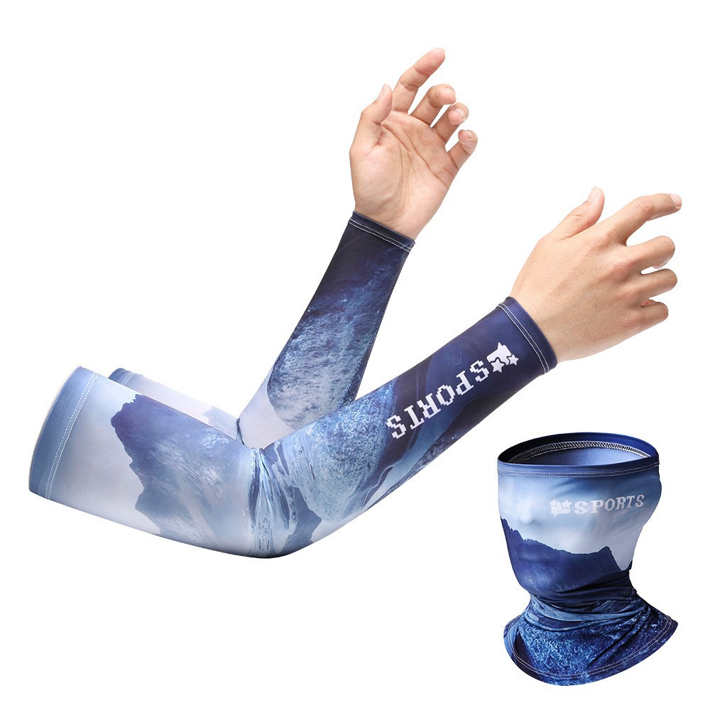 Manga de hielo de protección solar manga hombres y mujeres manga de mano de seda de hielo protección del brazo protección solar verano guantes delgados