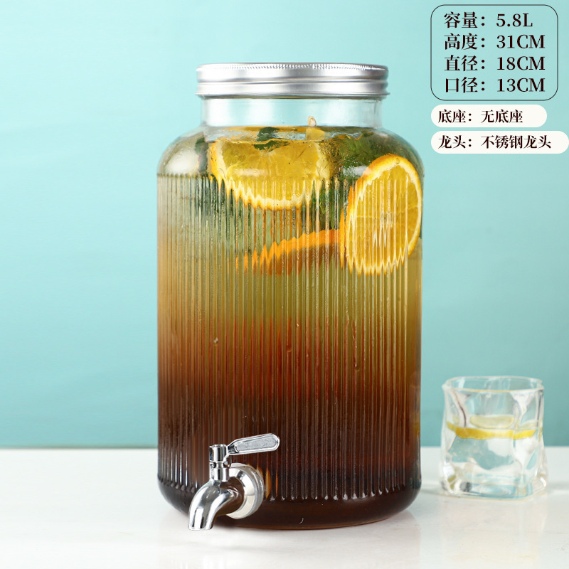 冷水壶可乐红牛饮料玻璃网自制桶带碧桶酒吧啤酒桶龙头桶水果茶无|undefined