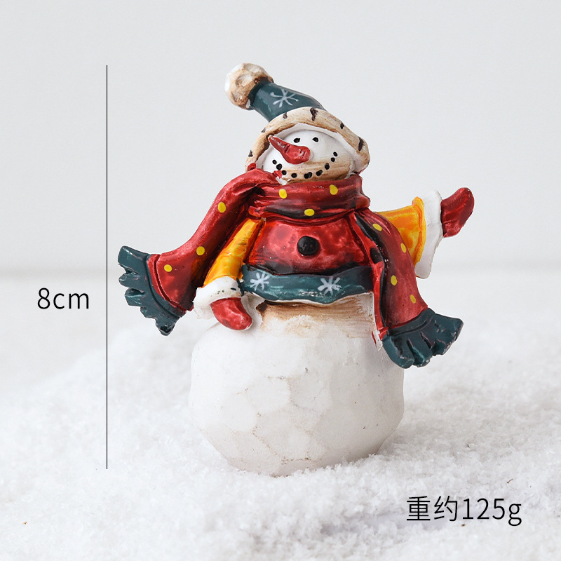 クリスマス装飾品雪だるま老人小公仔デスクトップ装飾シーン配置撮影道具クリスマス装飾|undefined