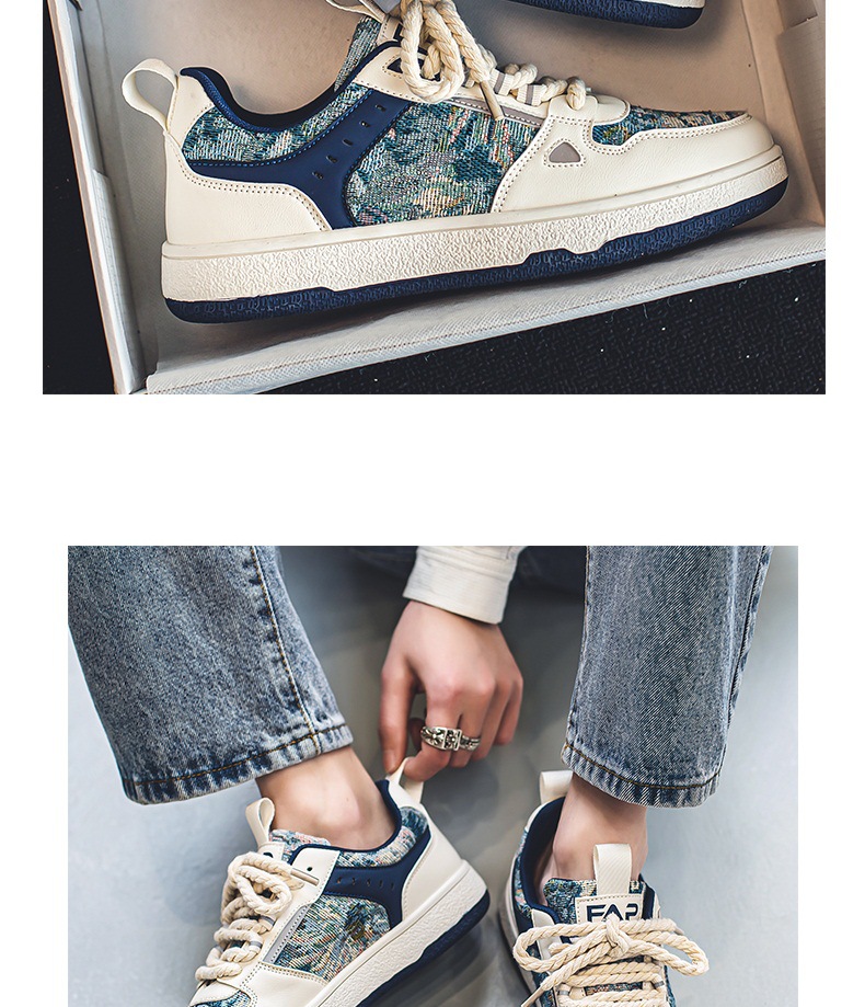 Scarpe da passeggio da uomo Scarpe casual Scarpe da basket Sneakers Tessuto Tela Assorbimento degli urti Calzature facili da pulire_voghion.com