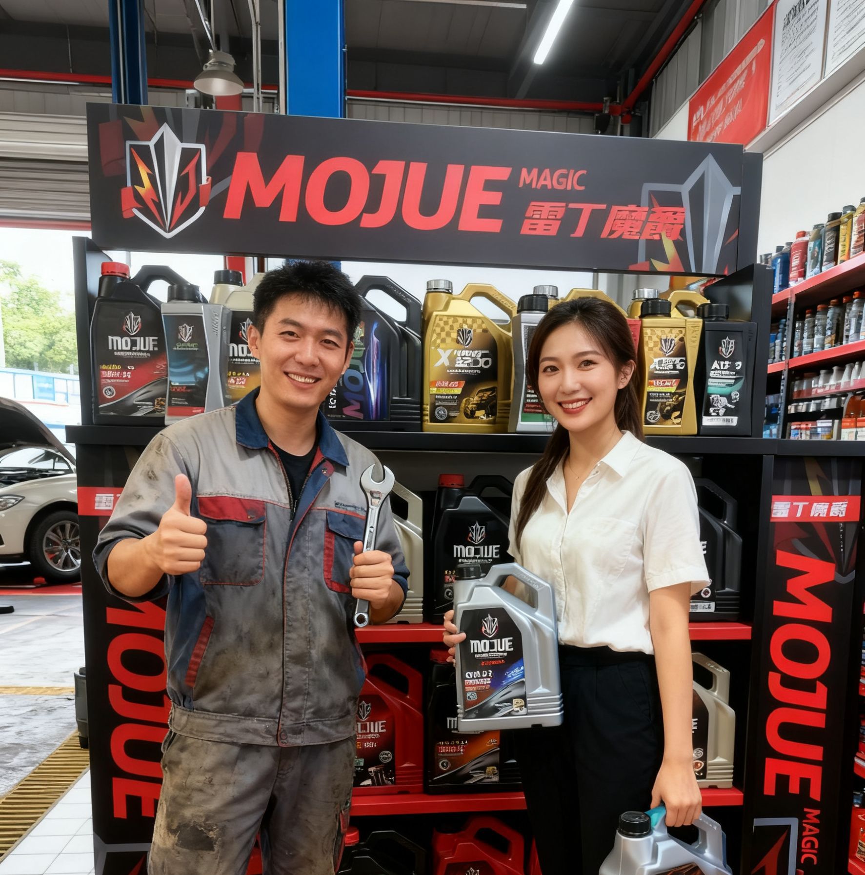 Reading Magic Knight｜Red Devils Series Jux300 Sp/Gf-6 Fully Synthetic Engine Oil 5W30/5W40 4L