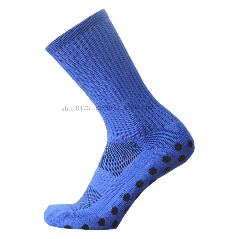 Solid Color Professional Game Football Socks Gods Socks Hexagonal Friction Film Men's and Women's Thickened Towels Non-slip Football Socks