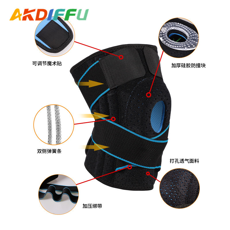 Material DE BUCEO transfronterizo ajustable rótula silicona transpirable alpinismo rótula presión de soporte de resorte