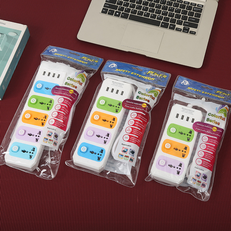 义乌外贸出口家用办公室智能多功能插板英美欧肯尼亚吉尔吉斯斯坦