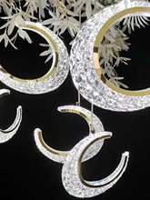 新款婚庆led月亮灯饰酒店装饰吊灯具创意个性月牙星星装饰吊灯串