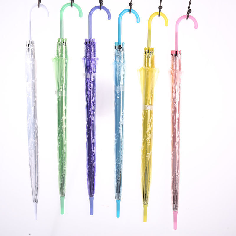 Transparent Umbrella Men and Women ins Internet Celebrity Cute Small Fresh Student Wedding Creative Gift Advertising Umbrella Printable LOGO