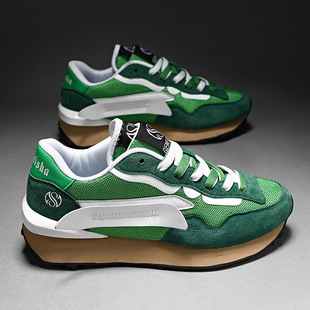 Summer Men's Shoes 2024 New Korean-style Trendy Sports Casual Low-top Sneakers All-match Elevated Wear-resistant Forrest Gump Trendy Shoes