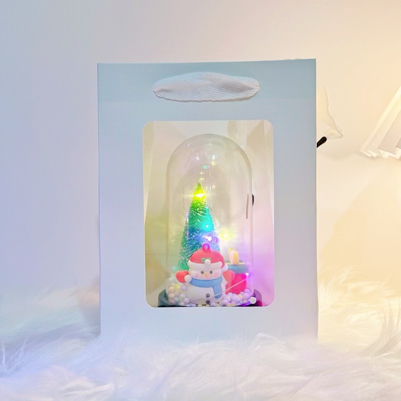 Papá Noel lámpara de noche decoración de la habitación decoración de escritorio muñeco de nieve atmósfera lámpara props regalos de Navidad al por mayor image 9
