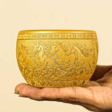 大师手工鎏金紫砂浮雕八骏马狻猊主人茶杯盏杯礼盒装送男士礼品