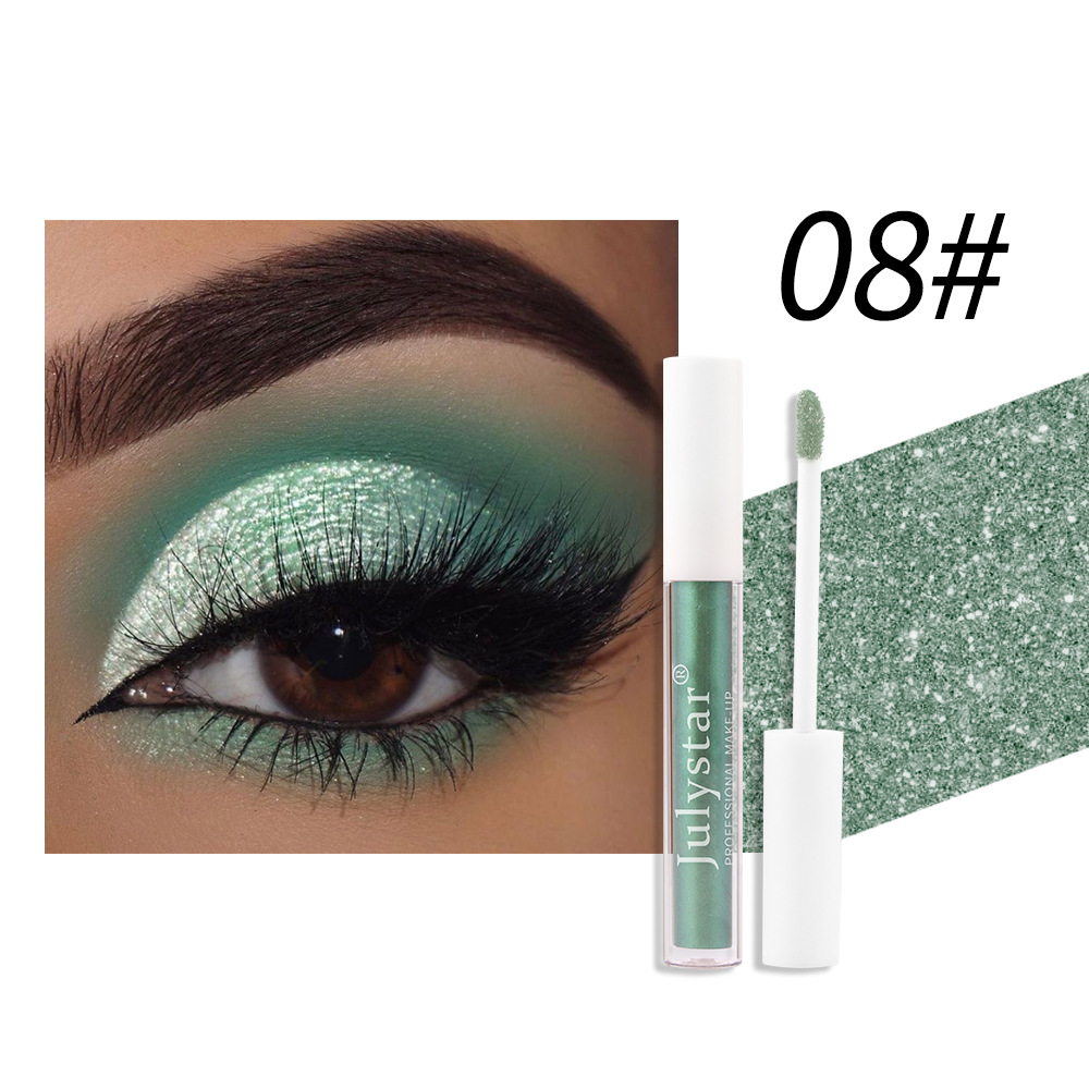 Kauneus polarisoitu meikki hohtava yksivärinen luomiväri nestemäinen kosmetiikka_voghion.com