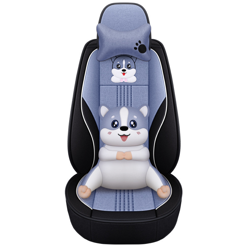 Car Seat — Katong Modelə uyğun (Original) oturacaq örtükləri - bls-sky-blue-single-seat-cartoon-1