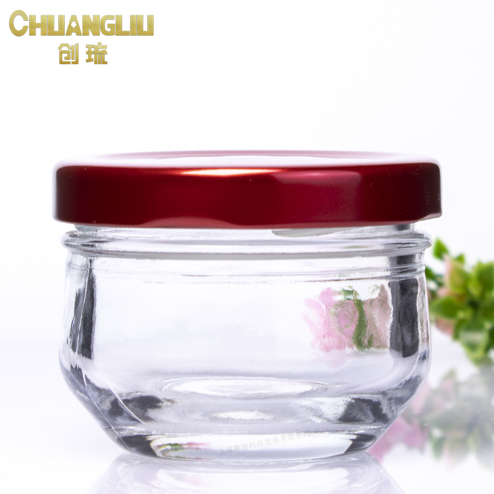 上海批发鱼子酱 月亮盏燕窝瓶 鲜炖鱼胶瓶花胶奶冻瓶食品级耐高温