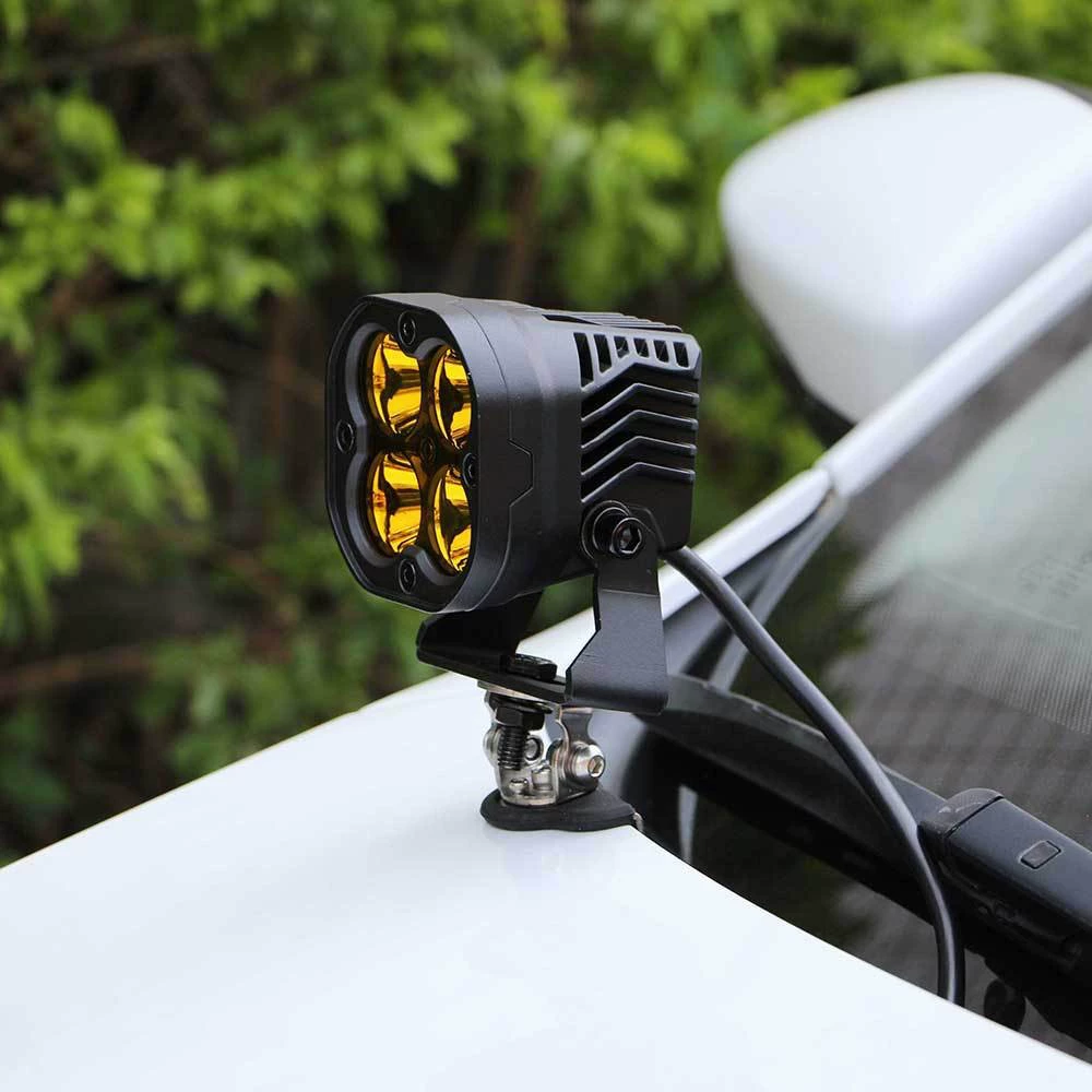 Волшебный свет четырехлистный реверс прожекторы внедорожный автомобиль светодиодные фары модифицированные фары передний бампер противотуманные фары танк 300 Wrangler A столб прожекторы