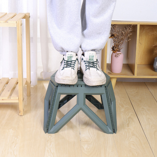 Portable folding stool, thickened small bench, outdoor camping chair, stall stool, fishing stool, portable plastic small stool