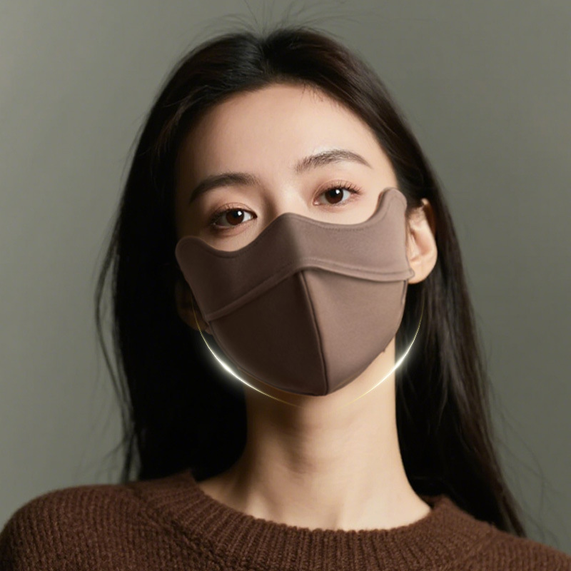 秋冬款保暖口罩女3D立体高颜值防风防寒加厚保暖防风透气骑行面罩|undefined