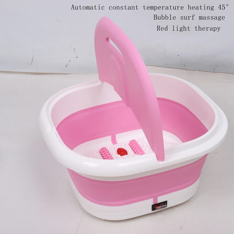 Baño de pies de masaje eléctrico de cubo de remojo plegable transfronterizo calentamiento automático automático baño de pies termostático portátil
