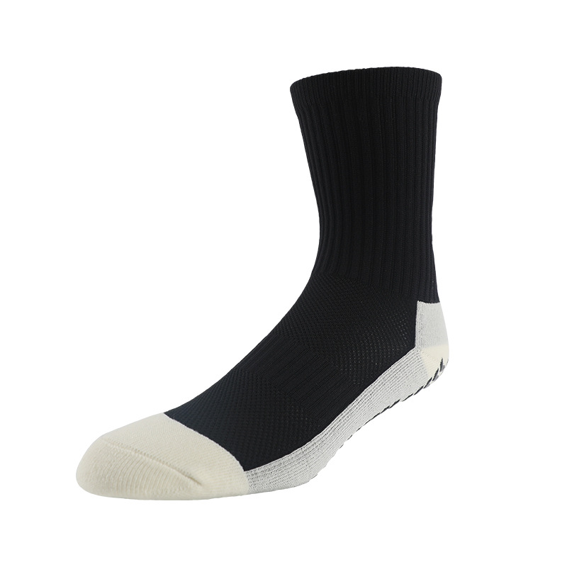 Dispensación de calcetines de fútbol calcetines de media pantorrilla de los hombres resistentes al desgaste antideslizante engrosada toalla inferior calcetines de entrenamiento deportivo transpirable que absorbe el sudor