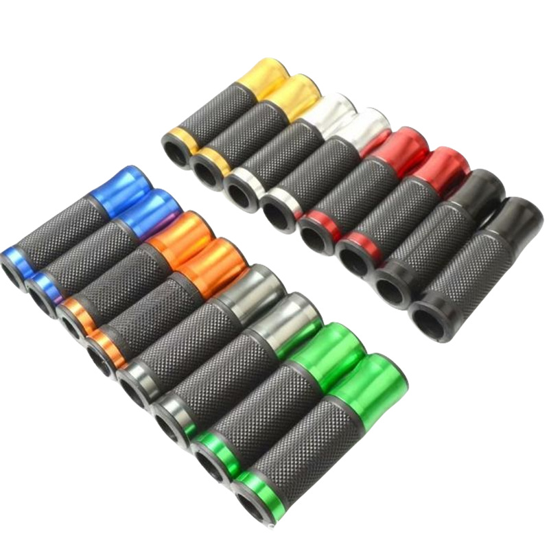 Motorcycle Handlebar Cover Modified Universal Throttle Handle Colorful Handlebar Cover Aluminum Alloy Handlebar Glue Cross-Border Manufacturer Direct Supply