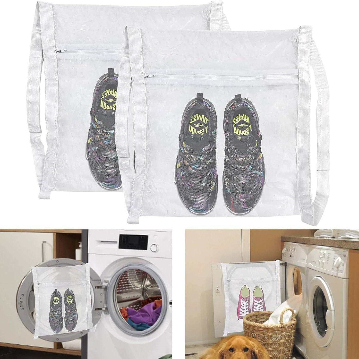 Трансграничная моющаяся многоразовая обувь Сумка для защиты от сушки Кроссовки для одежды Химчистка Стиральная машина Сумка для хранения