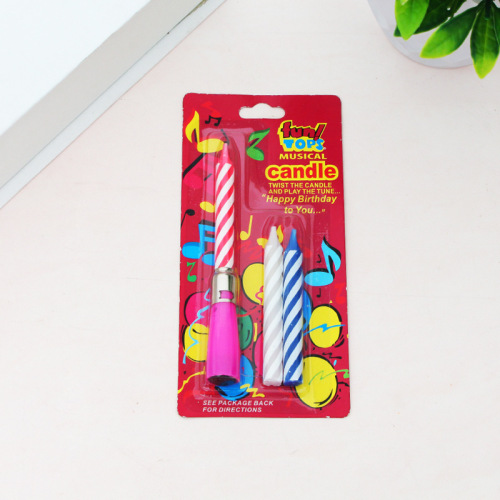 Wholesale controllable switch base thread music birthday candles cake candles that can sing English birthday song