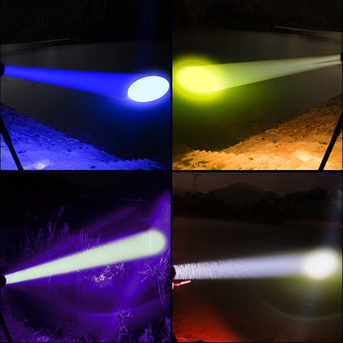 Yinnuo night fishing light fishing special laser cannon power wild fishing night light super bright blue light purple light waterproof platform fishing light