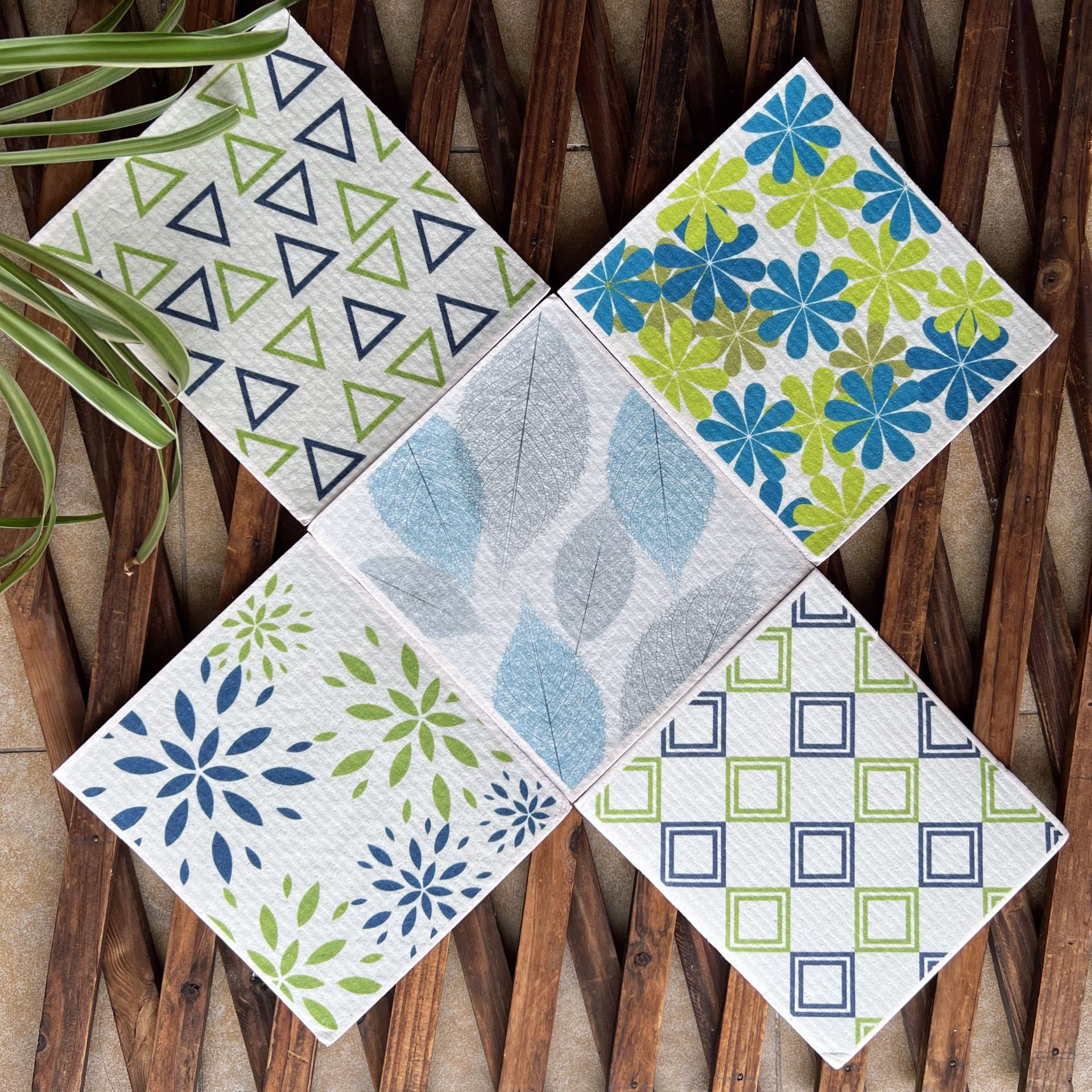 Toallas suecas alemanas dm toallas absorbentes de agua sin aceite eco pulpa de algodón impresa toallas de cocina