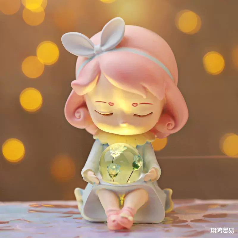 Фэнтезийная девушка сердце креативный маленький украшение мультфильм тумбочка стол декоративный ночной свет куклы студенческий подарок на день рождения