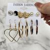 Metal retro earrings, fashionable advanced set, suitable for import, European style, high-quality style, wholesale