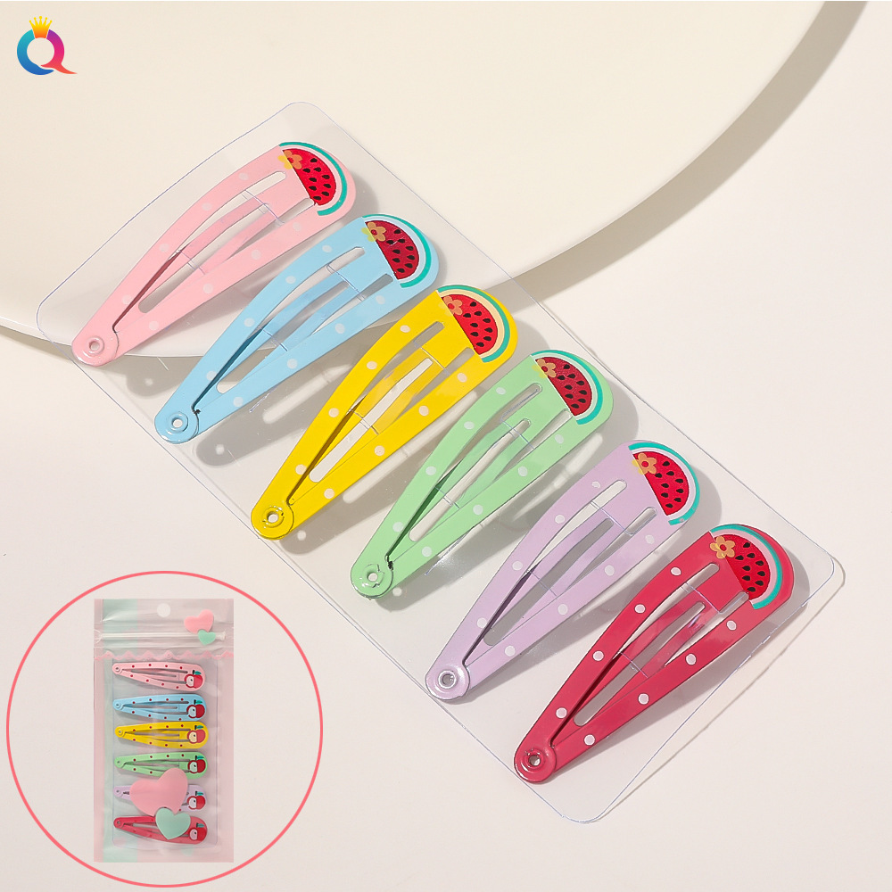 Wholesale Heart Bb Clip Set Candy Color Fruit Hairpin Bangs Clip Hairpin Hair Accessories display picture 5