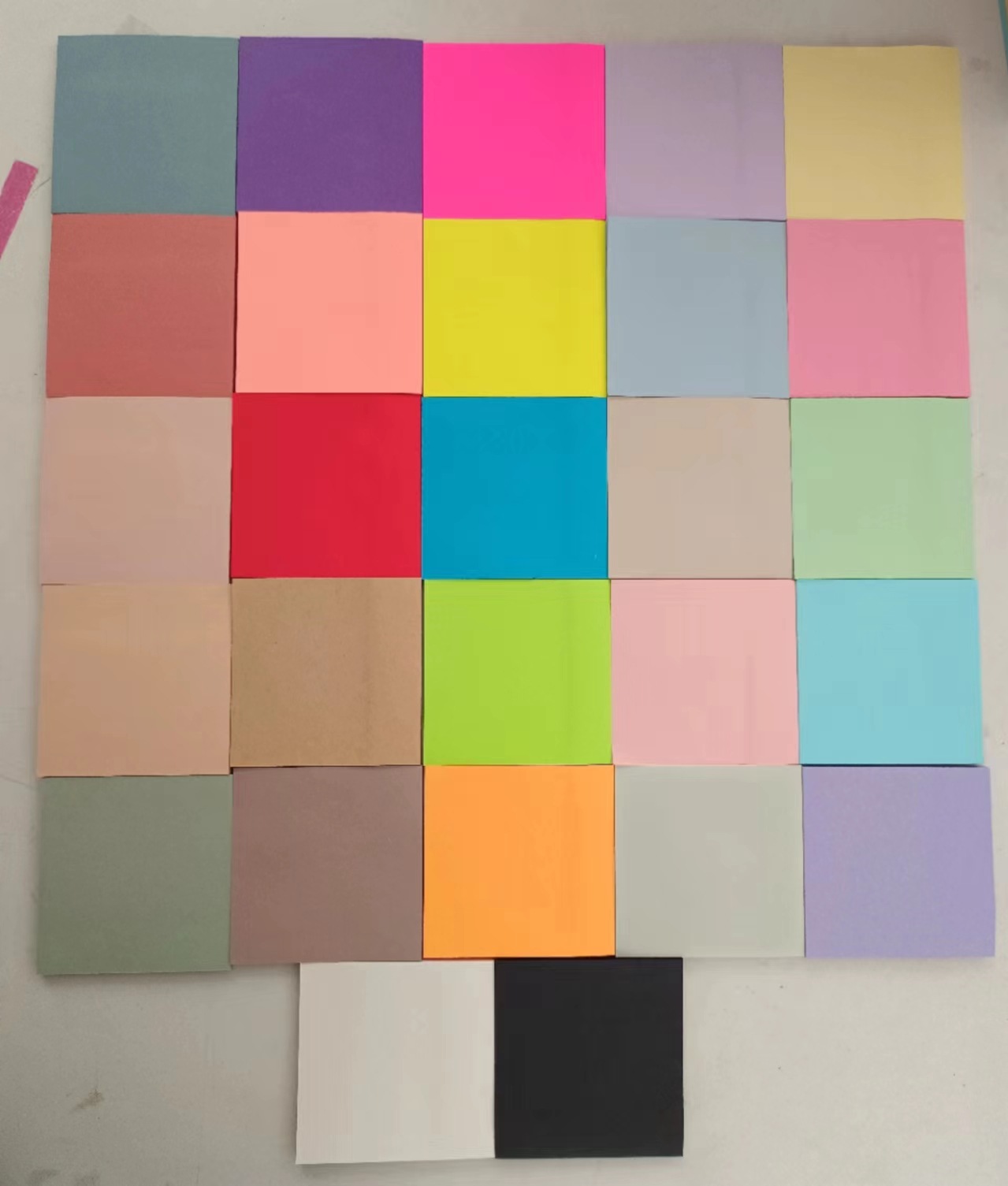 纸制色卡