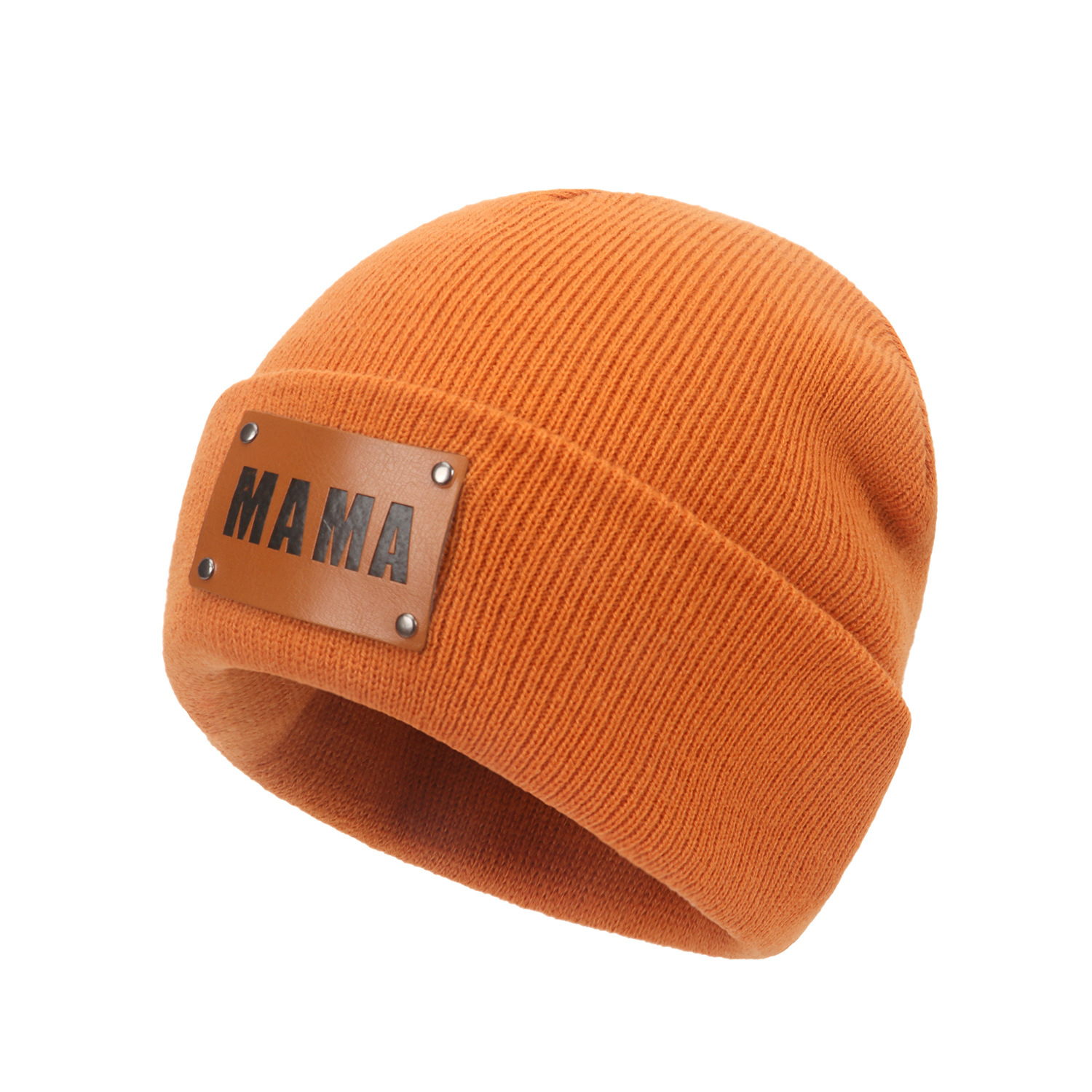 Mujeres Moda Color Sólido Trenza Sin Alero Gorro De Lana display picture 4