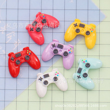 仿真创意个性树脂游戏手柄 DIY奶油胶钥匙扣饰品配件材料包批发