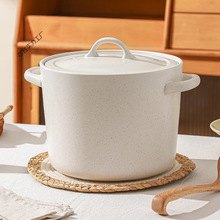煮煲糖水陶瓷锅单底燃气明火砂锅白色炖汤新中式铺子家用大容量好