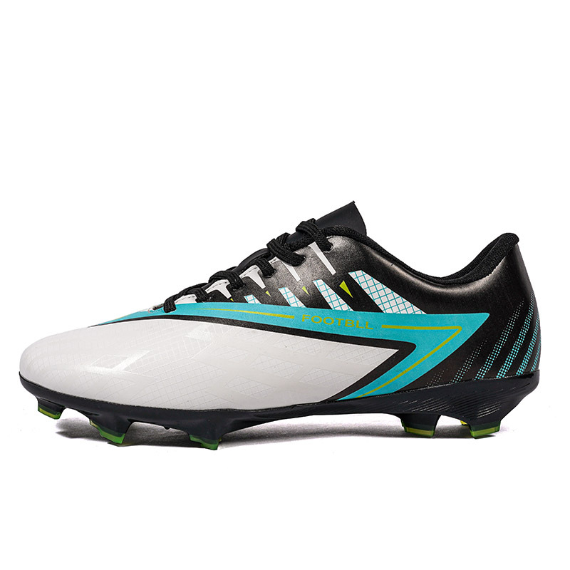 2025 nuevo éxito transfronterizo juveniles, niños, estudiantes, zapatos de fútbol masculinos y femeninos, zapatos de fútbol de clavos largos, zapatos de fútbol de clavos