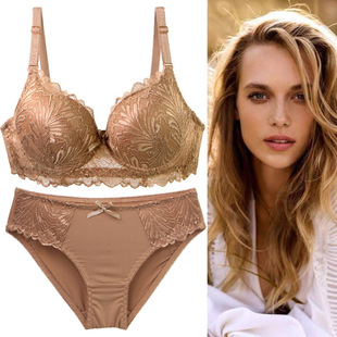 2025 Factory Direct Sales Export Original European and American Sexy Bra Set Bra Push-Up Women's Intimates Set