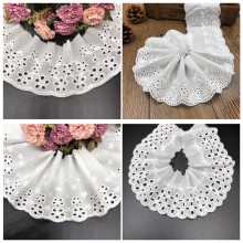 现货棉线布刺绣蕾丝面料裙边拼接花边DIY狗狗宠物围巾项圈装饰