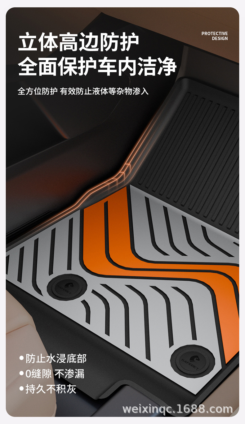 Suitable for the 2026 New Model Ledao L90 L80 L60, Special Colorful Tpe Car Floor Mats and Trunk Mats