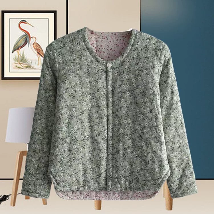 Мама осенняя и зимняя домашняя одежда хлопчатобумажная куртка куртка для пожилых людей