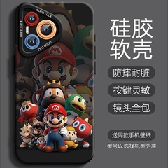 マリオは華為Pura70pro携帯電話ケースultra至尊P70液体60シリコン50保護カバーを適用している