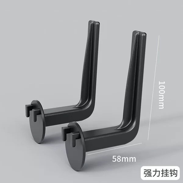 2 big hooks (black)