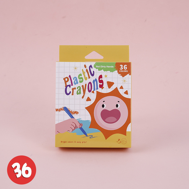 Crayones Triangulares Lavables Plástico para Pintura Infantil