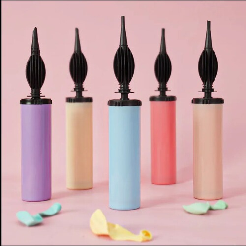 SPU Macron Hand-Push Inflator Dual-Action Balloon Pump Yoga Ball Swim Ring Inflator Wholesale