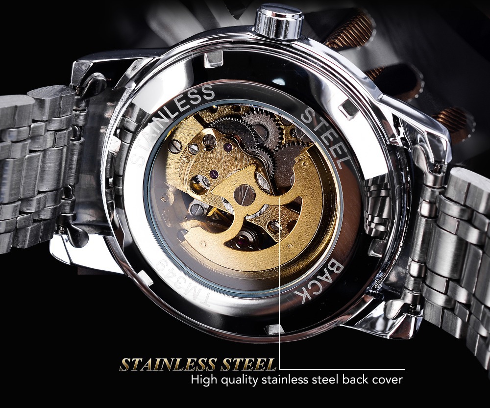 Automatic Mechanical Watch For Men Waterproof Business Style_voghion.com