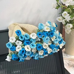 手作りローズスズランブーケブランケットDIY素材パッケージグラデーションカラークリエイティブギフトガールフレンド親友その他